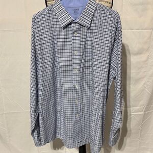 💜3/$12💜 Chaps Navy and White Plaid Men's Shirt